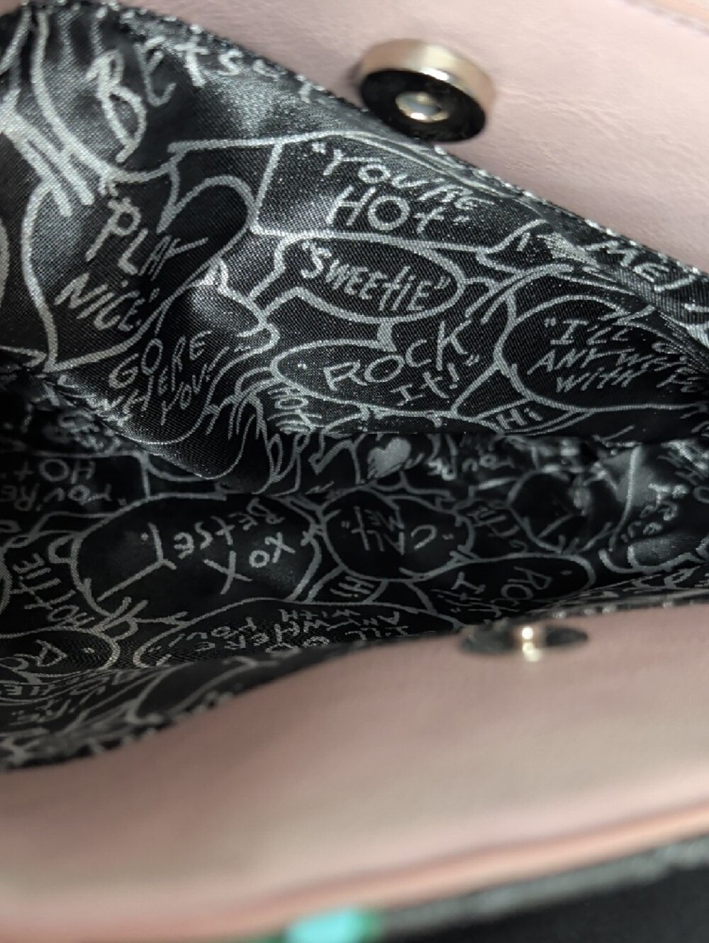 Betsey Johnson Quilted Floral Studded Oversized Bow Satchel Bag - Picture 4 of 10